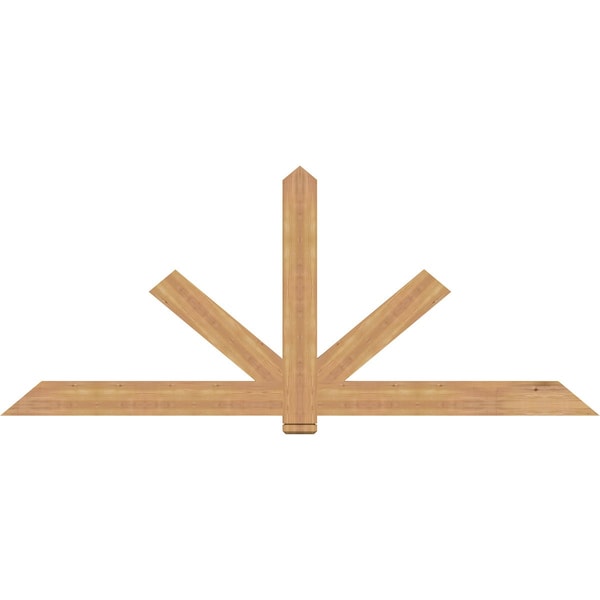 Ekena Millwork Kennewick Timber Gable Bracket, Western Red Cedar, 96"W x 40"H x 1 1/2"D x 5 1/2"F, 10/12 Pitch GBW096X40X0206KEN00SWR - main